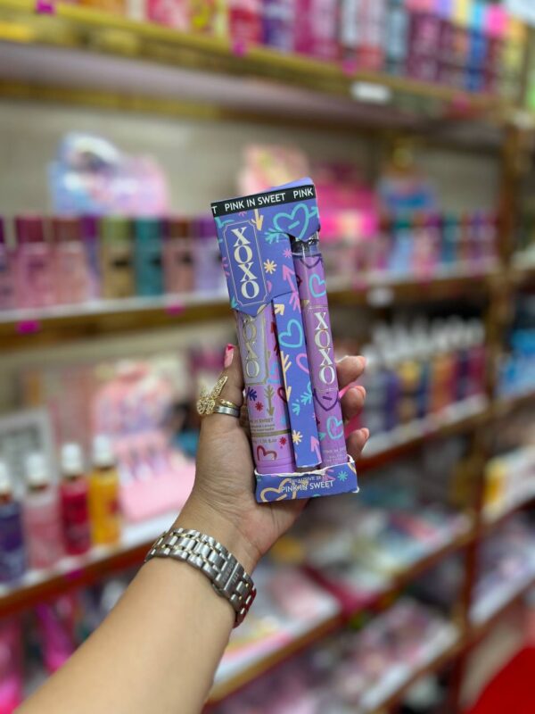 ست عطر و لوسیون بدن Pink in Sweet مدل XOXO